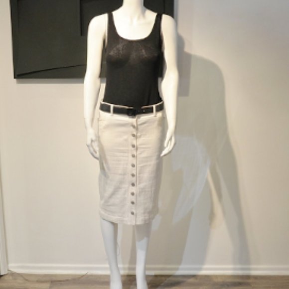 Natural St Cotton Jeans-y Slim Skirt - Picture 1 of 8